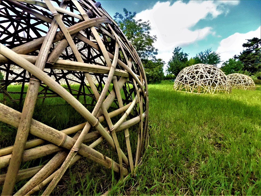 Exemple de réalisation de dome en bambou
